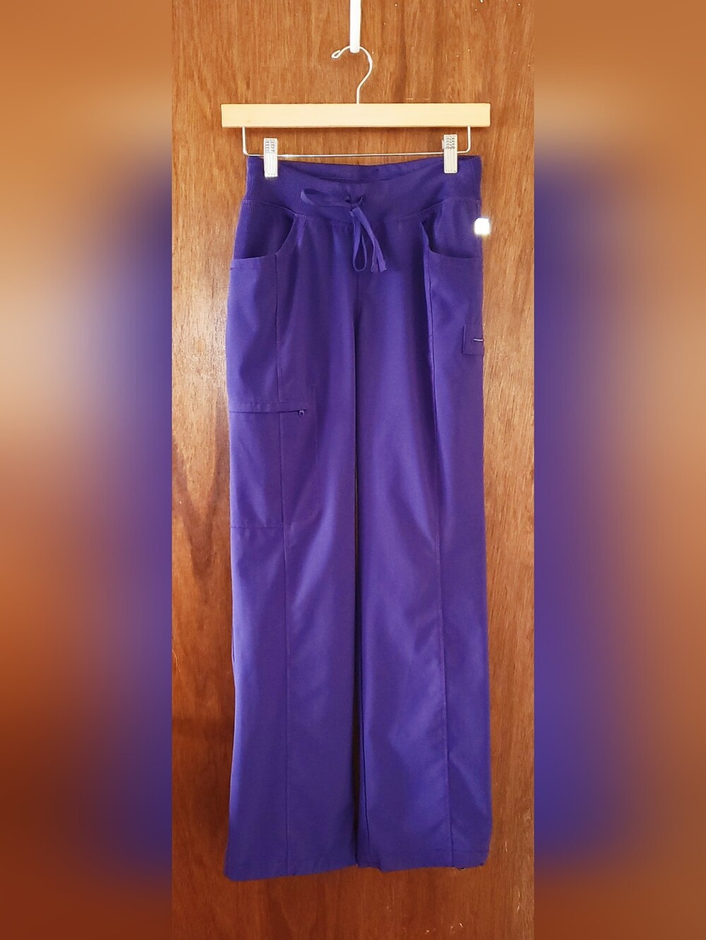 Cherokee Infinity Purple Scrub Pants Sz Xs